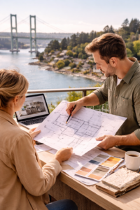 Construction planning and design services in Tacoma WA near Tacoma Narrows Bridge